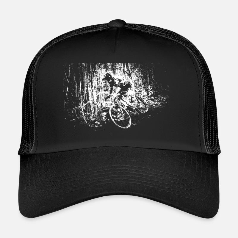 mtb downhill - Trucker Cap - Schwarz/Schwarz