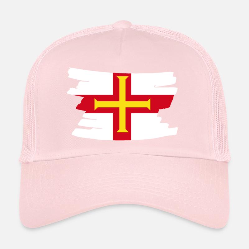 Drapeau national de Guernesey - brosse horizontale Casquette trucker 
