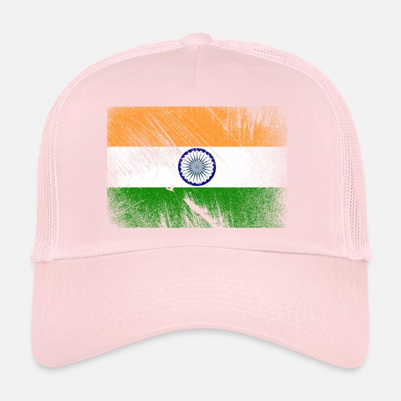 Drapeau de l'Inde - grunge vintage Casquette trucker 
