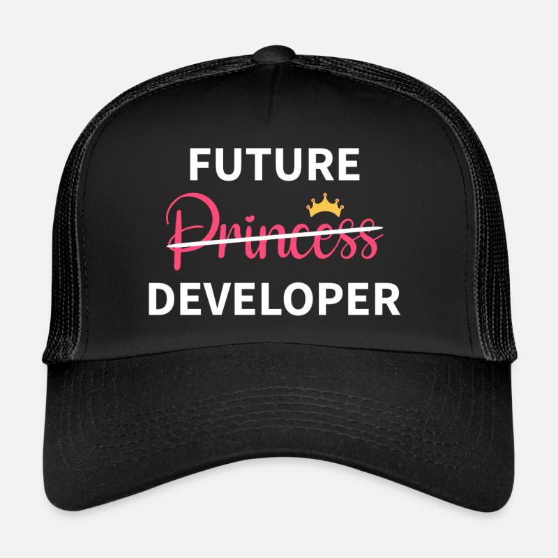Feminist Girl - Future Developer I - Casquette trucker  - noir/noir