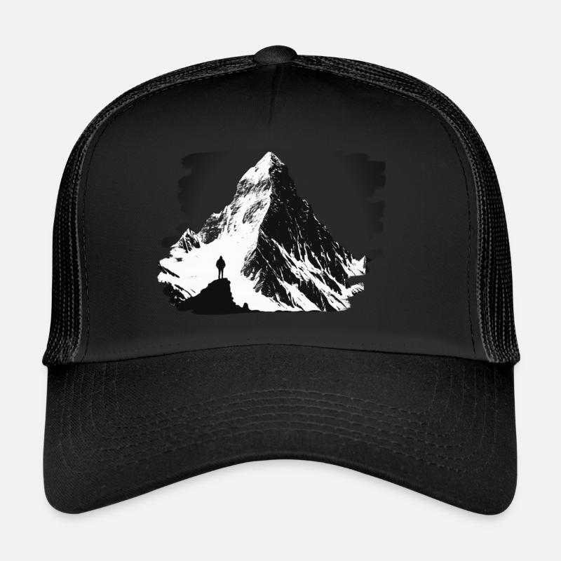 Mountain Calling 7 - Casquette trucker  - noir/noir