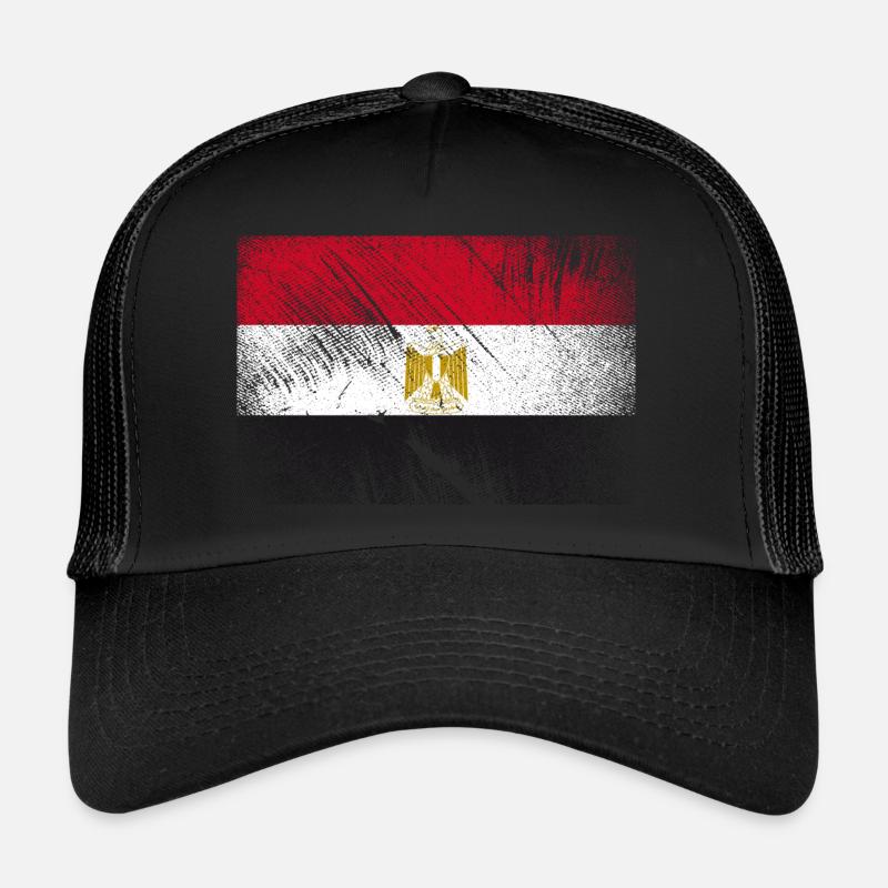 Drapeau Egypte - Grunge Vintage Casquette trucker 