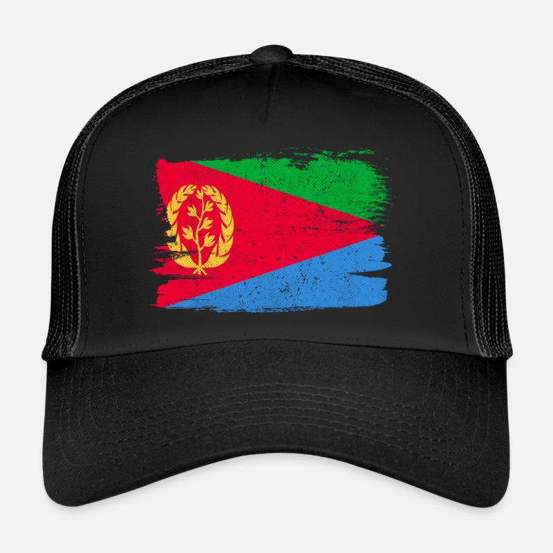 Drapeau de l’Erythrée drapeau paix Vintage Casquette trucker 
