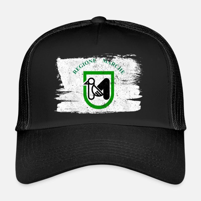 Marques Drapeau Italie Drapeau Pace Vintage Casquette trucker 