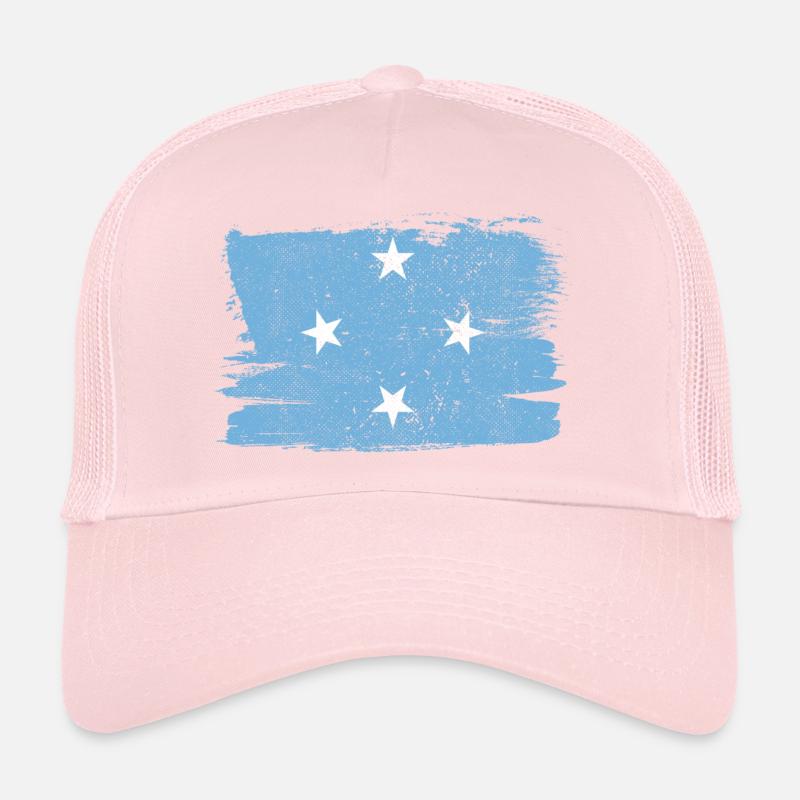 Micronésie drapeau drapeau paix Vintage Casquette trucker 