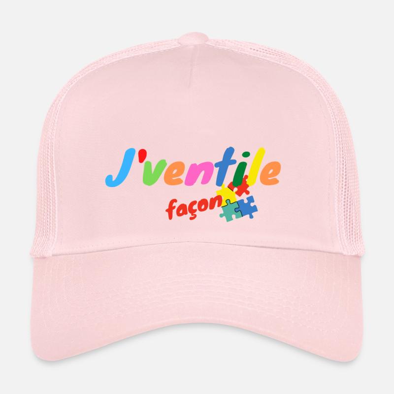 J ventile façon puzzle Casquette trucker 