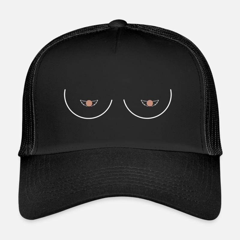 Statement Brüste Herz Nippel lustig Muttertag Trucker Cap