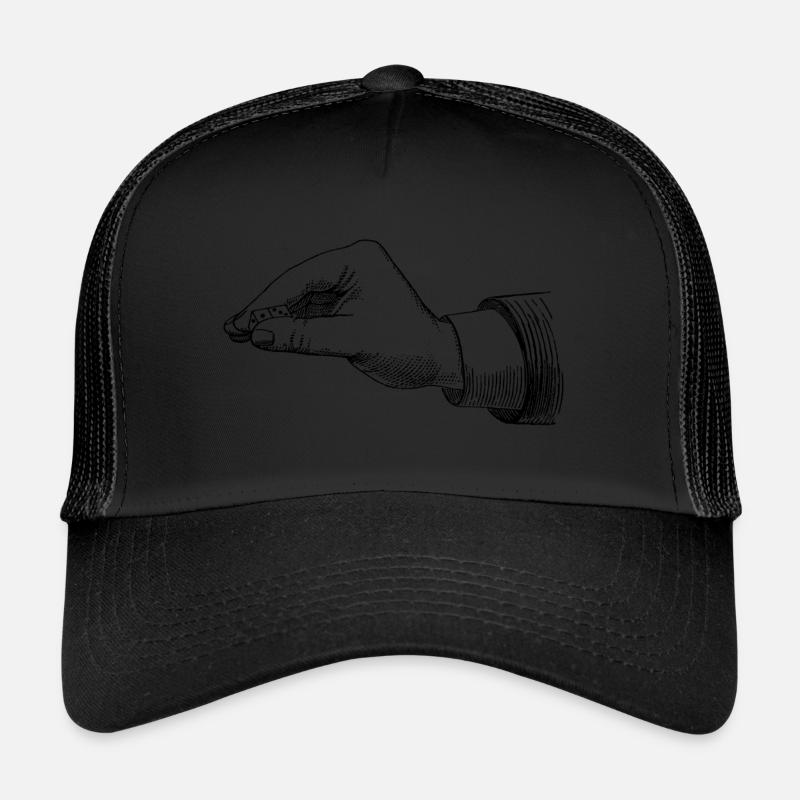 Main avec dés Casquette trucker 