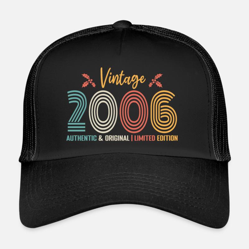 Anniversaire 2006 Anniversaire né en 2006 rétro Casquette trucker 