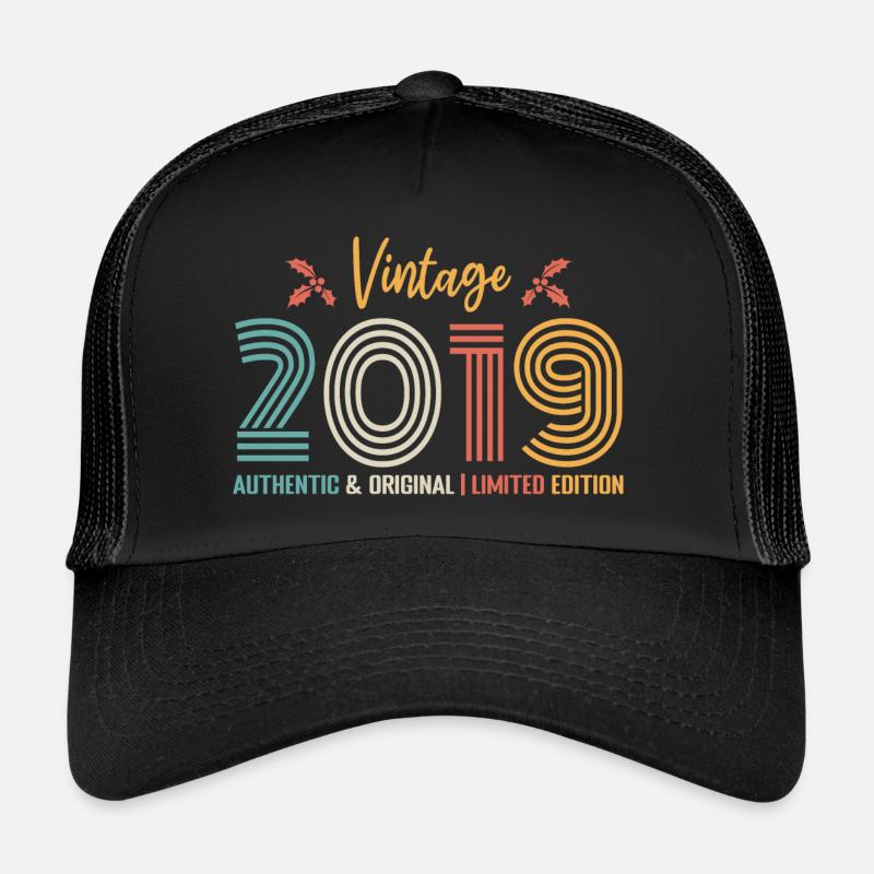 Anniversaire 2019 Anniversaire né en 2019 rétro Casquette trucker 