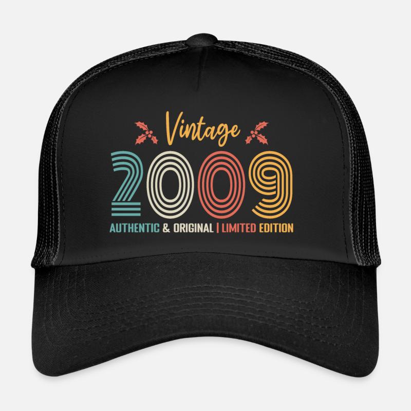 Anniversaire 2009 Anniversaire né en 2009 rétro Casquette trucker 