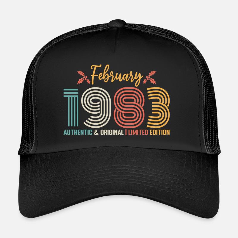 Februar 1983 Geburtstag Februar 1983 Retro Trucker Cap