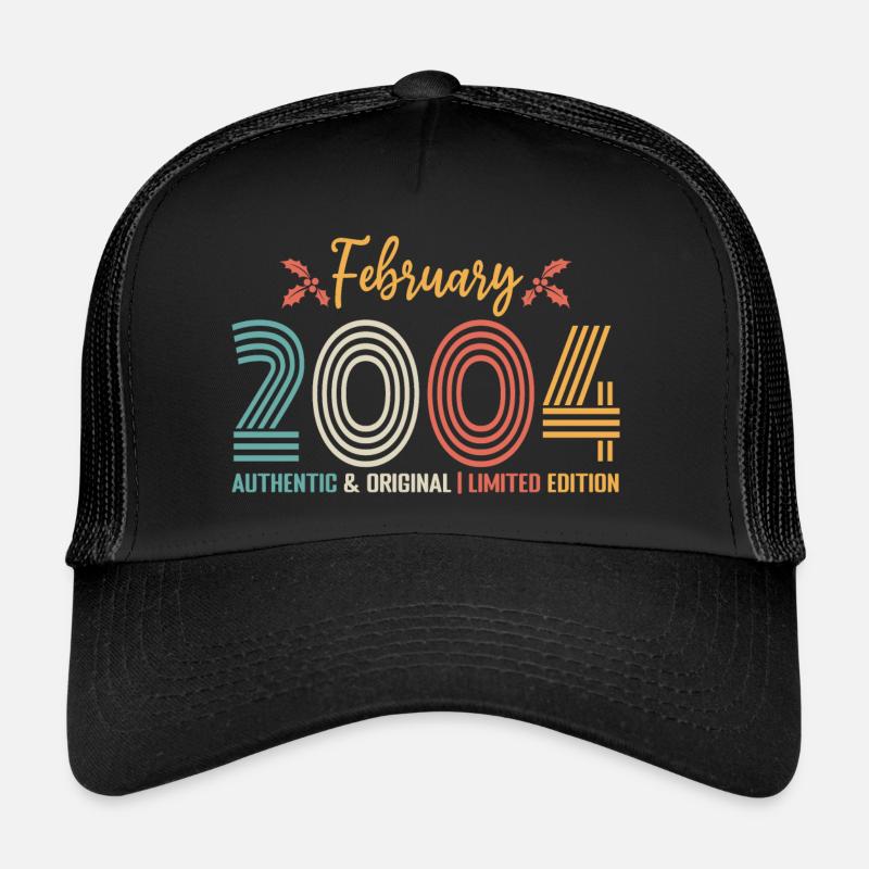 February 2004 Retro February 2004 Anniversary Trucker Cap