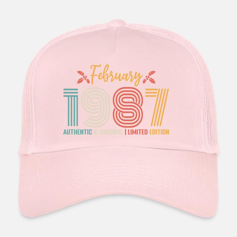 Février 1987 anniversaire Février 1987 rétro Casquette trucker 