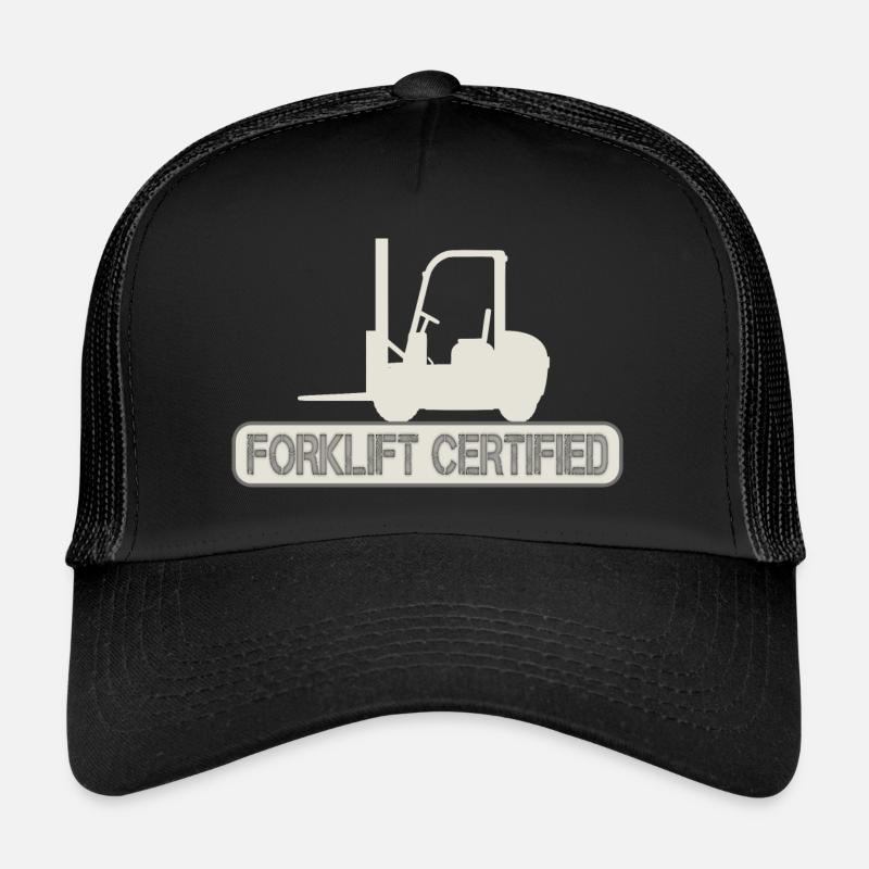 Chariot élévateur certifié Slogan Cadeau Casquette trucker 