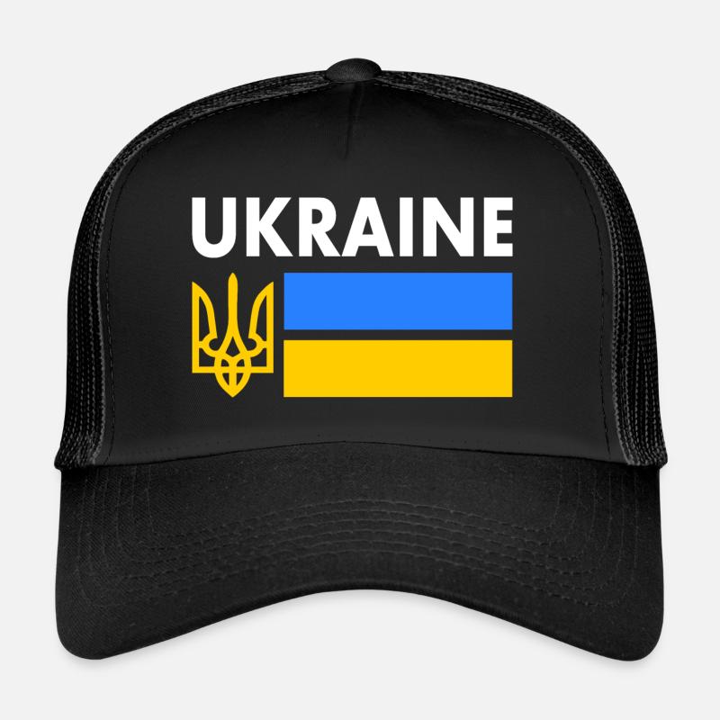 Ukraine - Trucker Cap - Schwarz/Schwarz