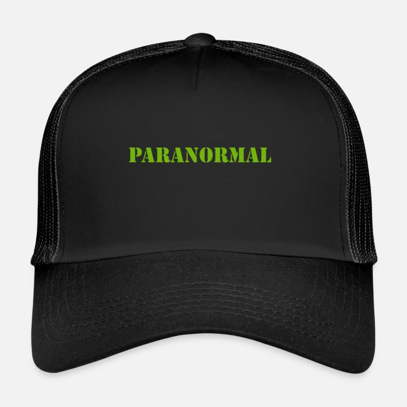 paranormal - Casquette trucker  - noir/noir