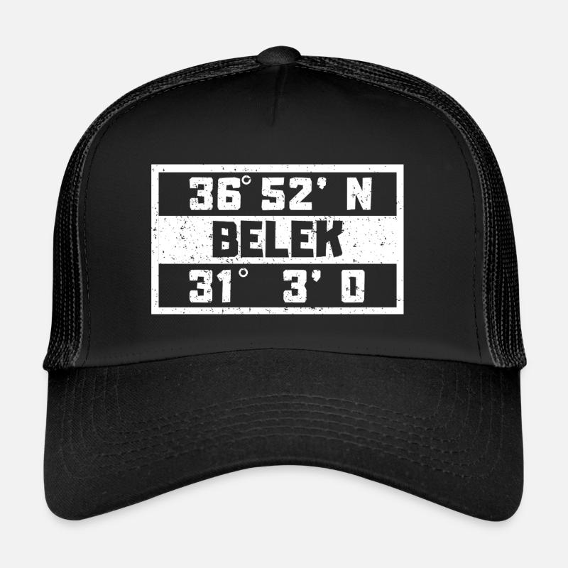 Belek Coordinates Turkey Holiday Idea Trucker Cap