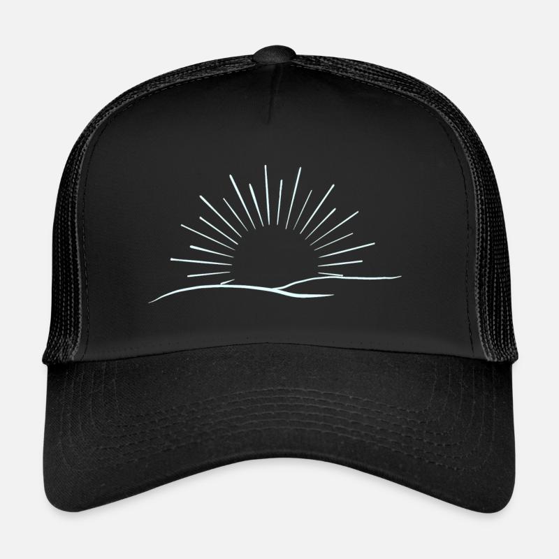 Soleil - Casquette trucker - noir/noir