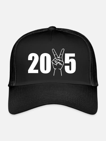 2025 - Casquette trucker  - noir/noir - Devant