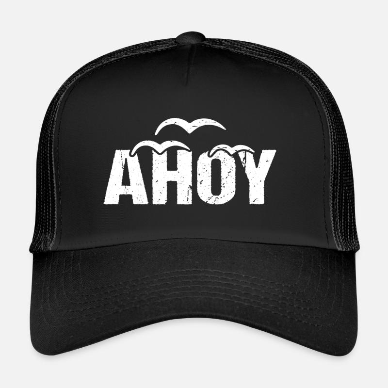 Ahoy Lake Greeting Coast Trucker Cap