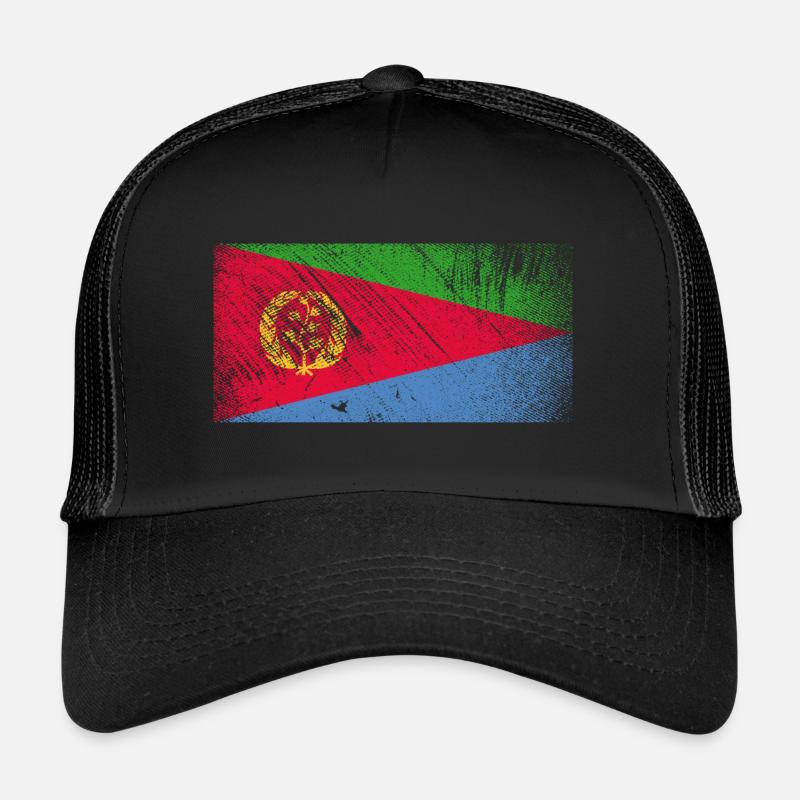Drapeau de l’Érythrée - Grunge Vintage Casquette trucker 