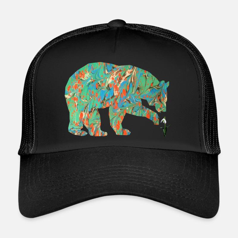 ours avec perce neige e 4 Casquette trucker 