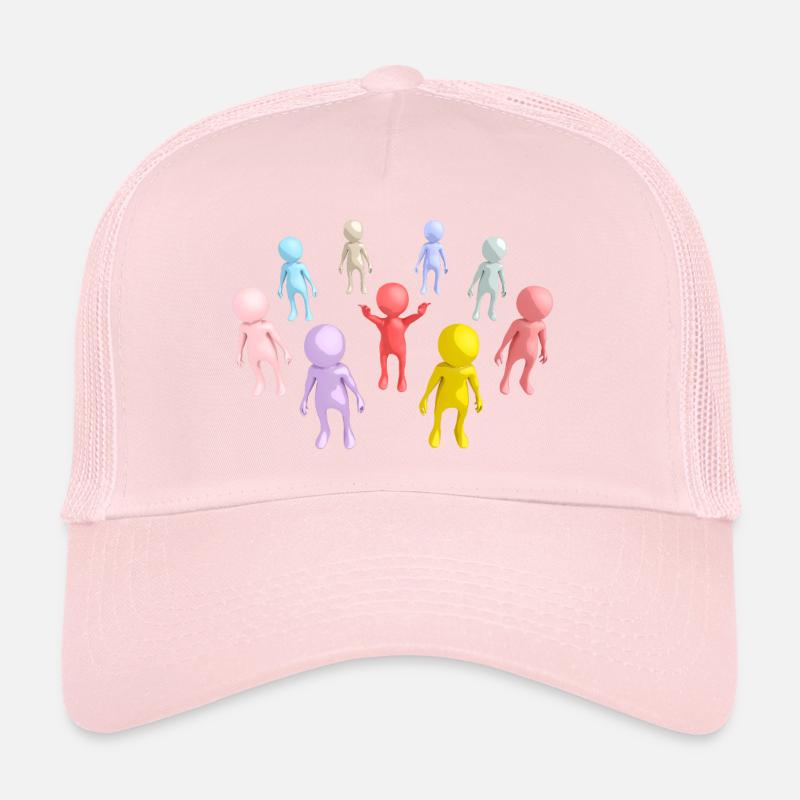 Group with 3D figures Trucker Cap