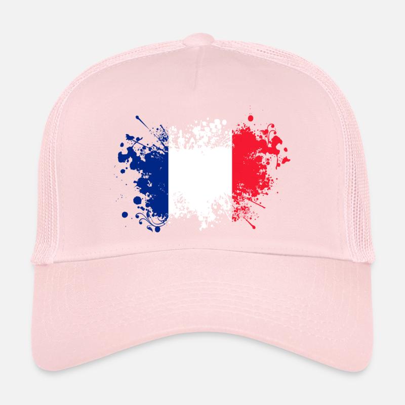 France drapeau tricolore Paris Nice Lyon Casquette trucker 