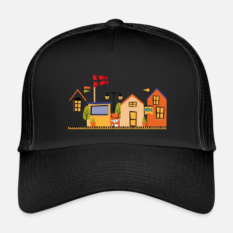 Denmark - Trucker Cap - Schwarz/Schwarz