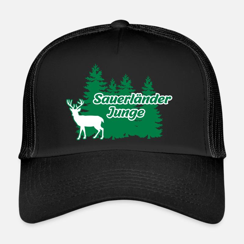 Sauerländer Junge - Trucker Cap - Schwarz/Schwarz