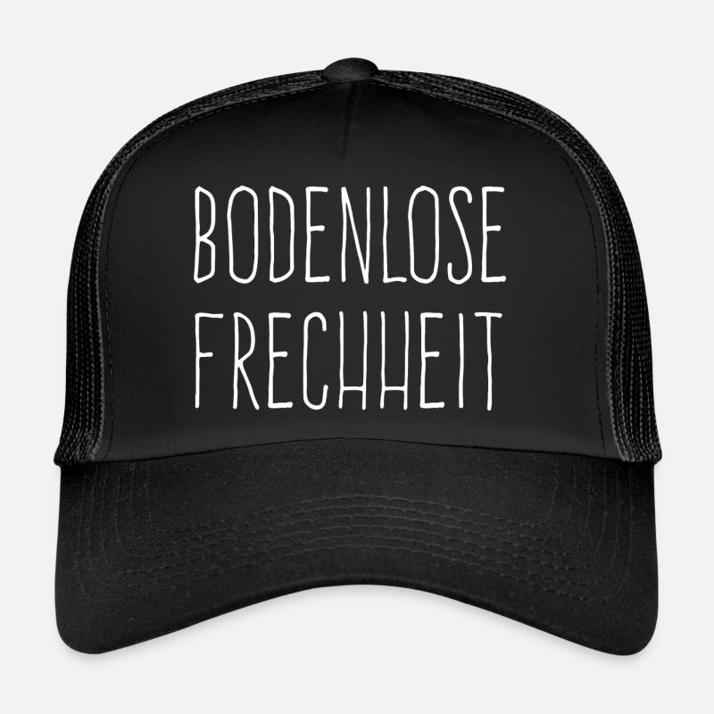 bodenlose frechheit - Trucker Cap - Schwarz/Schwarz