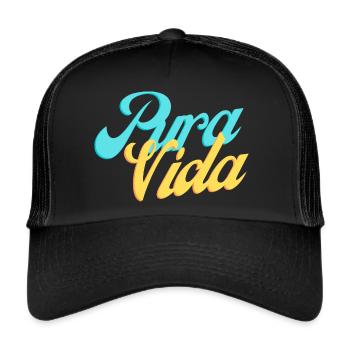 Pura Vida - Trucker Cap - Schwarz/Schwarz - Vorne