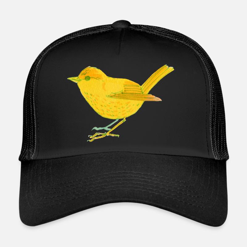 Oiseau jaune Casquette trucker 