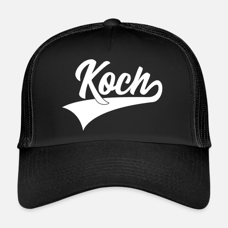KOCH CHEFKOCH KOCHEN - Trucker Cap - Schwarz/Schwarz