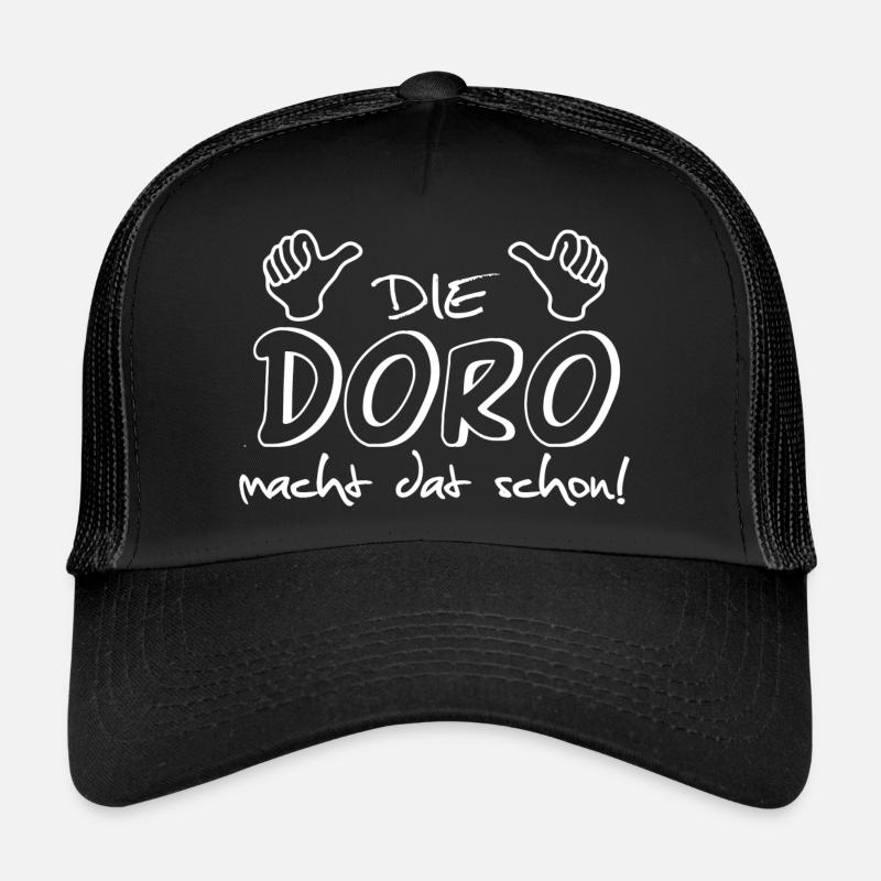 Doro - Trucker Cap - Schwarz/Schwarz