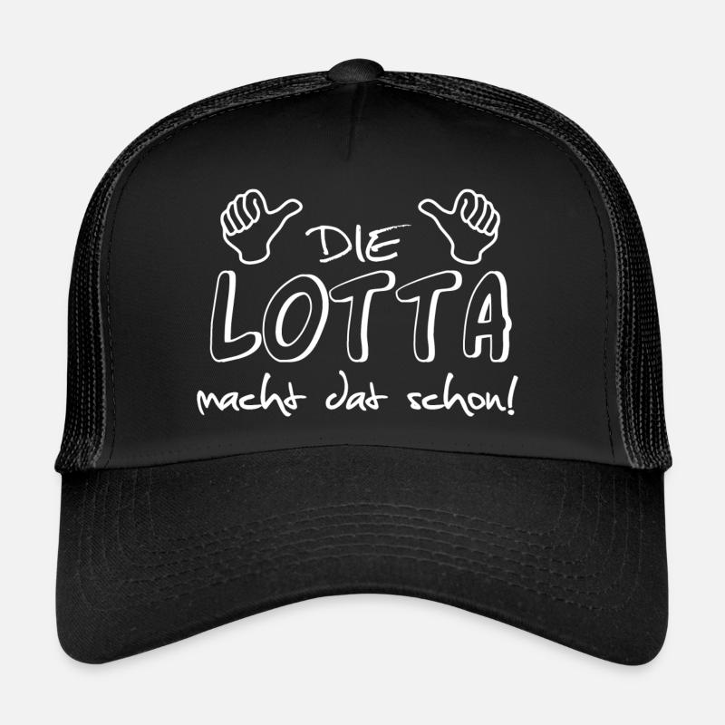 lotta - Trucker Cap - Schwarz/Schwarz