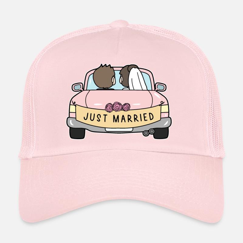 Just Married Flitterwochen Trucker Cap