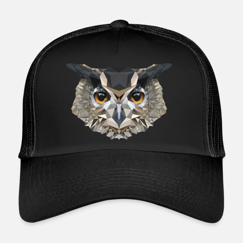 Owl Polygon Owl Trucker Cap
