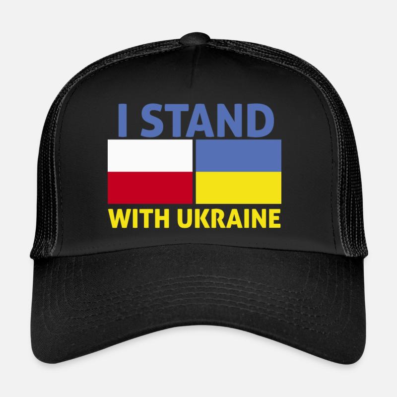 Polen Stand mit Ukrain Ich stehe mit der Ukraine Trucker Cap