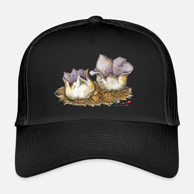 Crown cup (Sarcosphaera coronaria) Trucker Cap