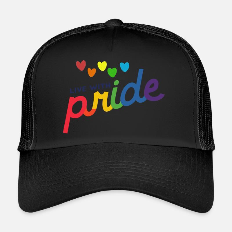 Leben mit Stolz - Trucker Cap - Schwarz/Schwarz