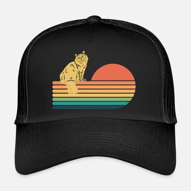 Birma Katze Retro Vintage Trucker Cap