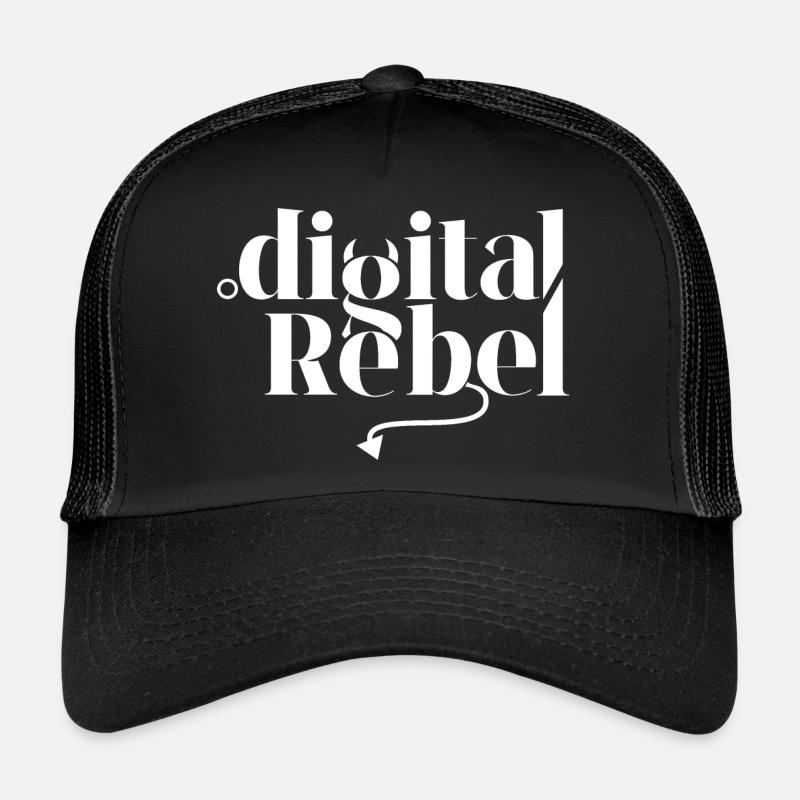 Digital Rebel White Trucker Cap