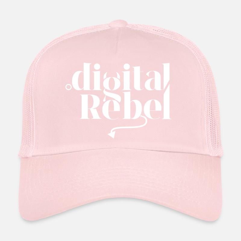 Digital Rebel Blanc Casquette trucker 