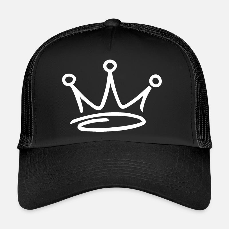 White Crown Graffiti Collection - Trucker Cap - black/black