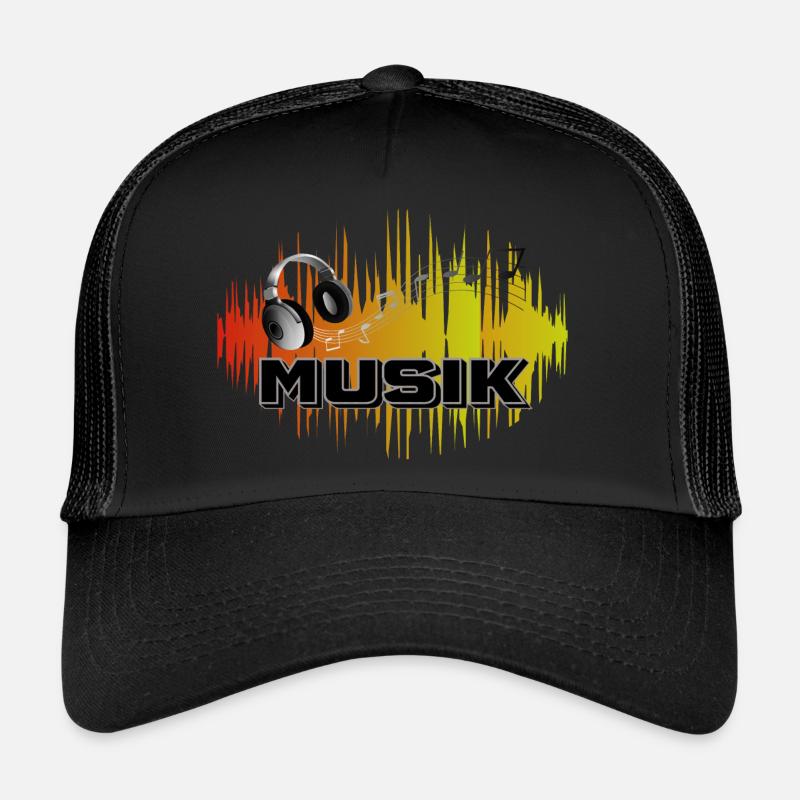Musik Bunt - Trucker Cap - Schwarz/Schwarz