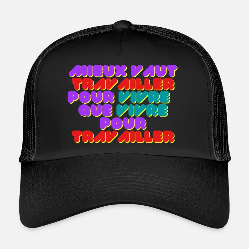 VIE ET TRAVAIL Casquette trucker 