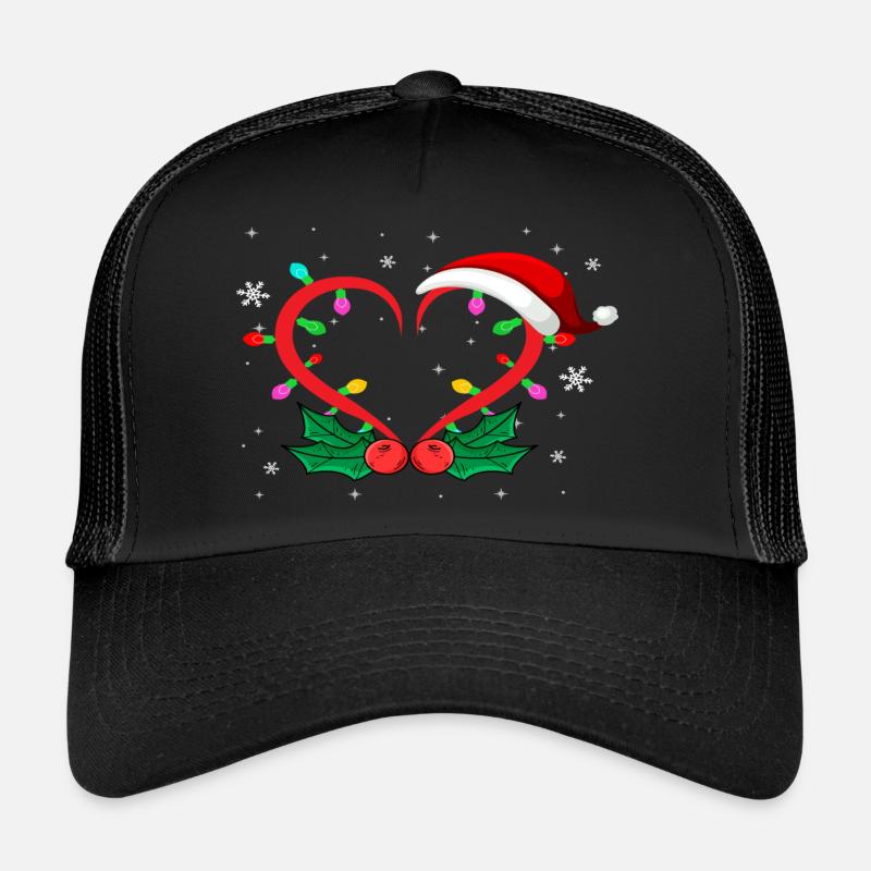 Santa Heart Trucker Cap