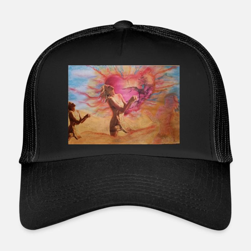 Sommer - Trucker Cap - Schwarz/Schwarz